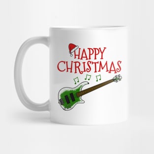 Christmas Bass Guitar Teacher Bassist Xmas 2022 Mug